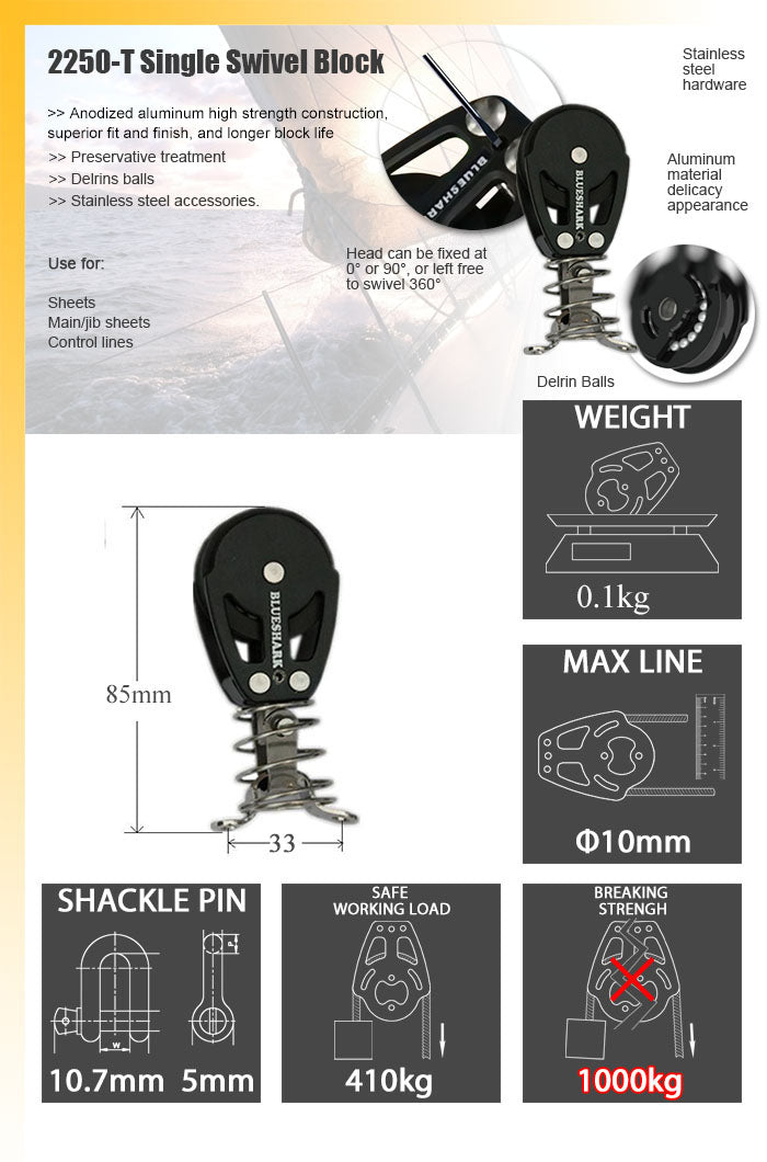 Blueshark 38mm Stand Up Block