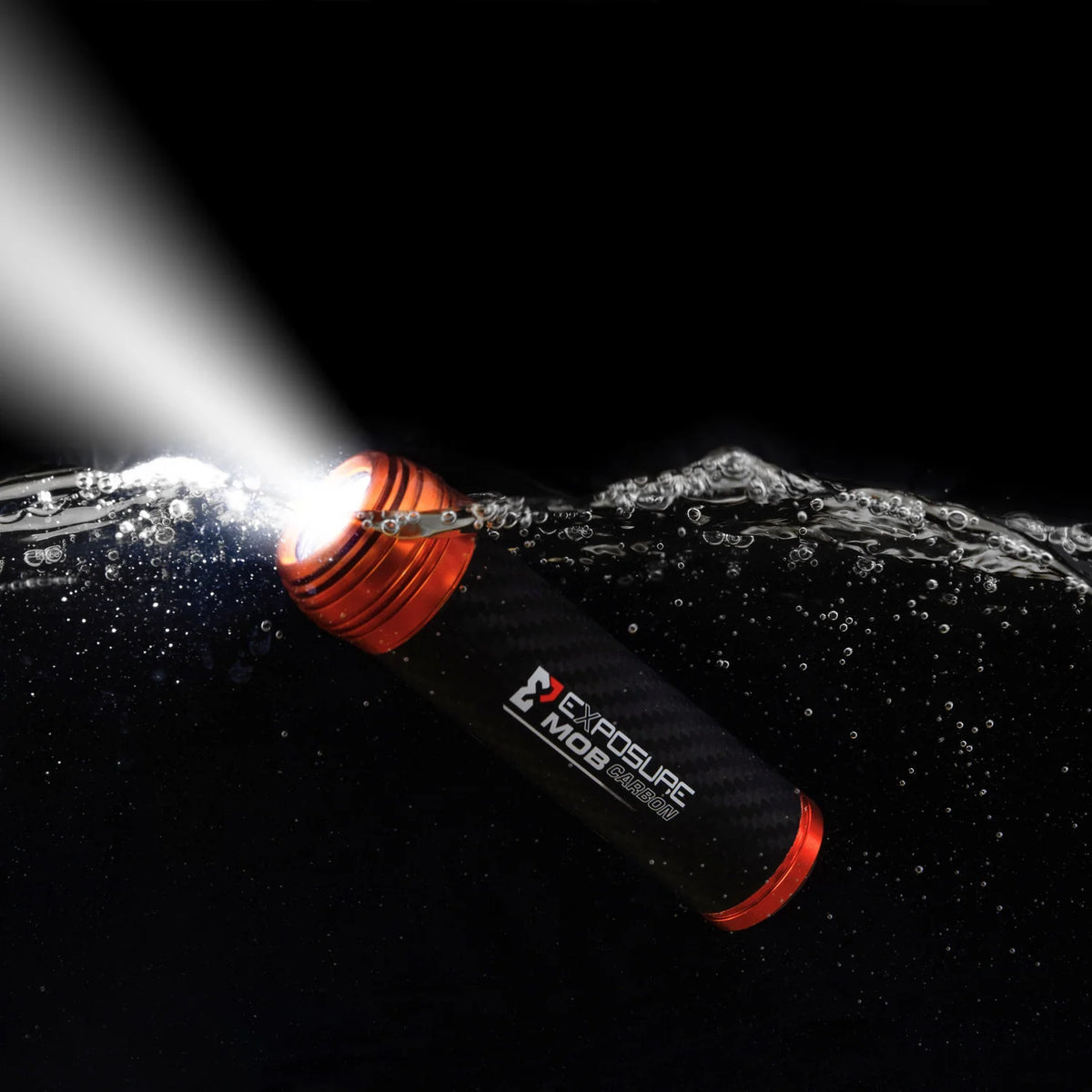 Crew Carbon Floating Torch and Search Light + Water Activated Strobe | Exposure Lights
