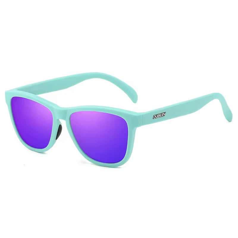 Polarised Sunglasses Turquoise with Purple Lenses
