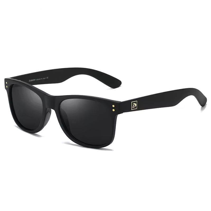 Polarised Sunglasses Matte Black with Black Lenses