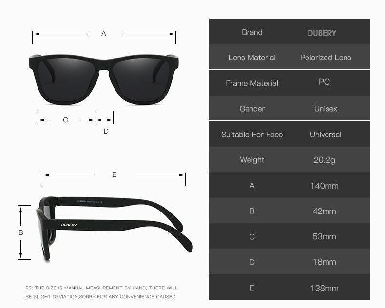 Polarised Sunglasses Clear with Blue Lenses
