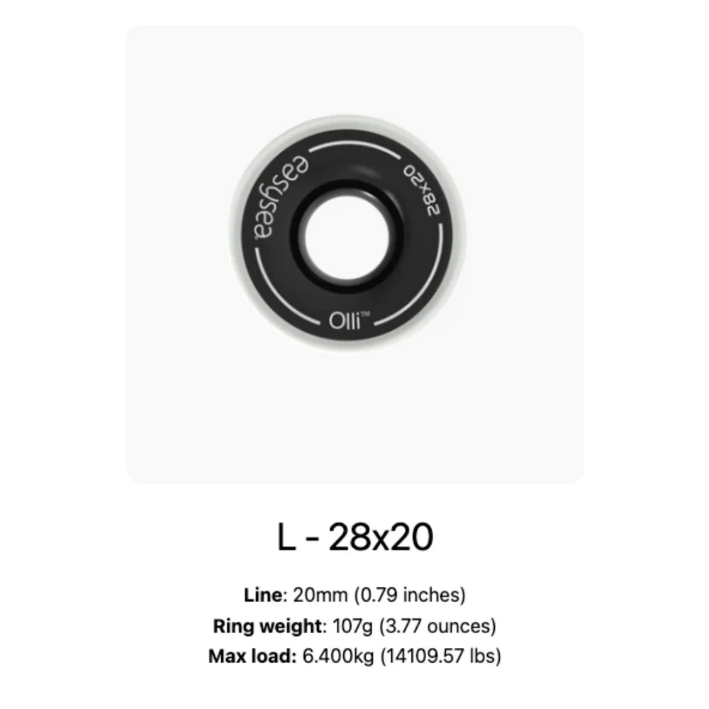 Easysea Olli™ - Anti Shock low friction ring aluminium