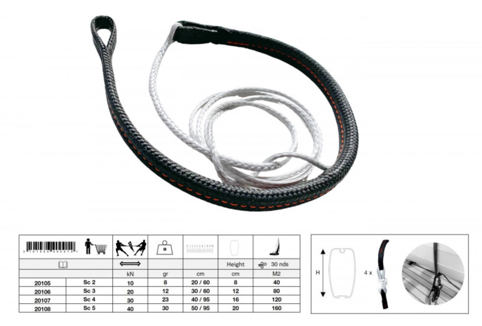 Adjustable Boom Clew Strap