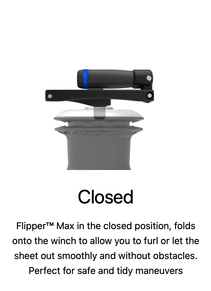 Flipper™ - Max 10" Foldable Winch Handle