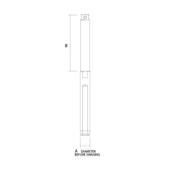 Sta-Lok Swage Stud Open Body