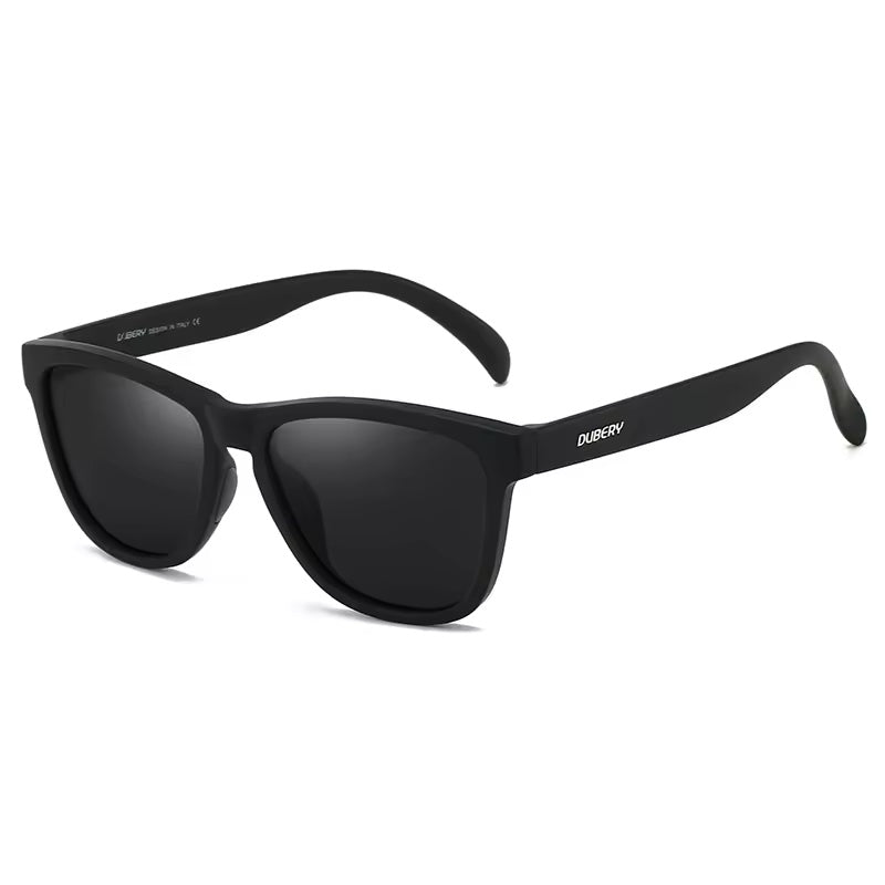 Polarised Sunglasses Matte Black with Black Lenses