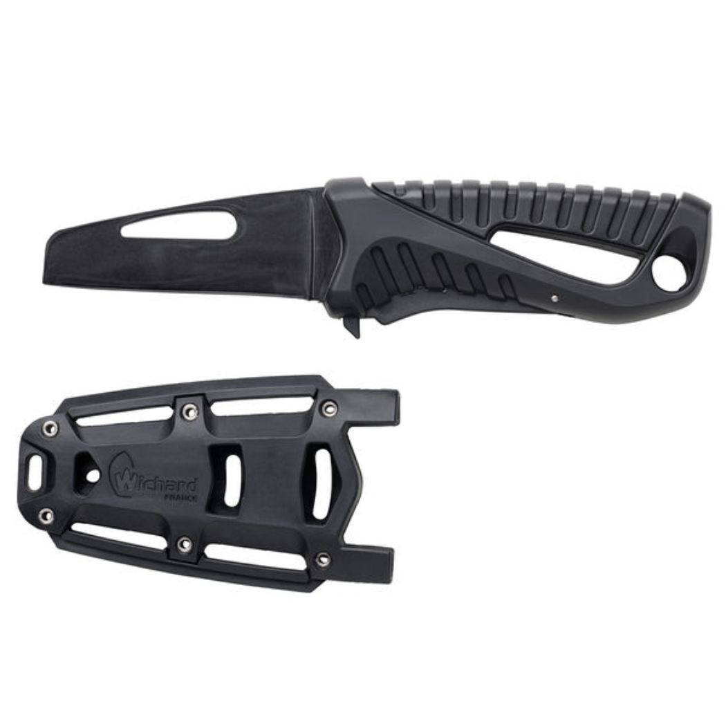 Wichard Offshore Rescue Knife - Fixed Plain Blade - Black
