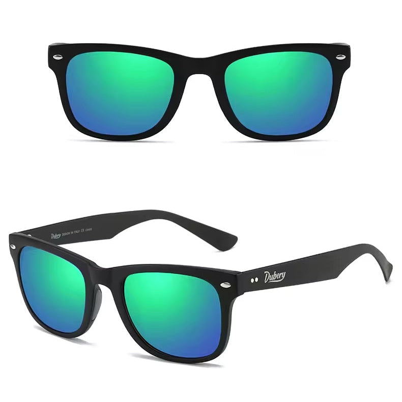 Carbon Fibre Frame Polarised Sunglasses Green Lens
