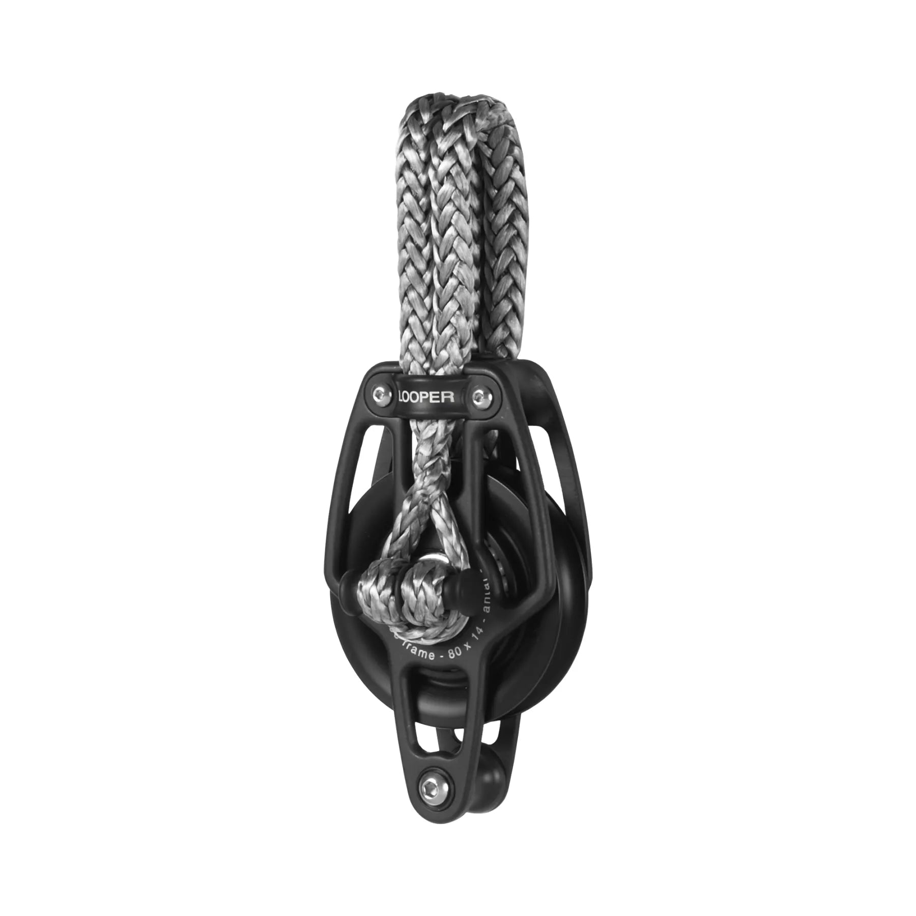 Antal Looper Series Single Block with Becket, Dyneema Loop, 60-140mm