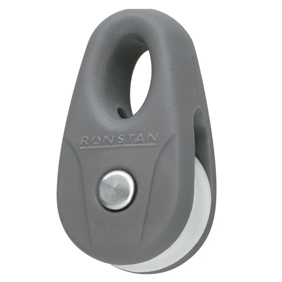 Ronstan Series 15 Kite Block, Grey with White Sheave