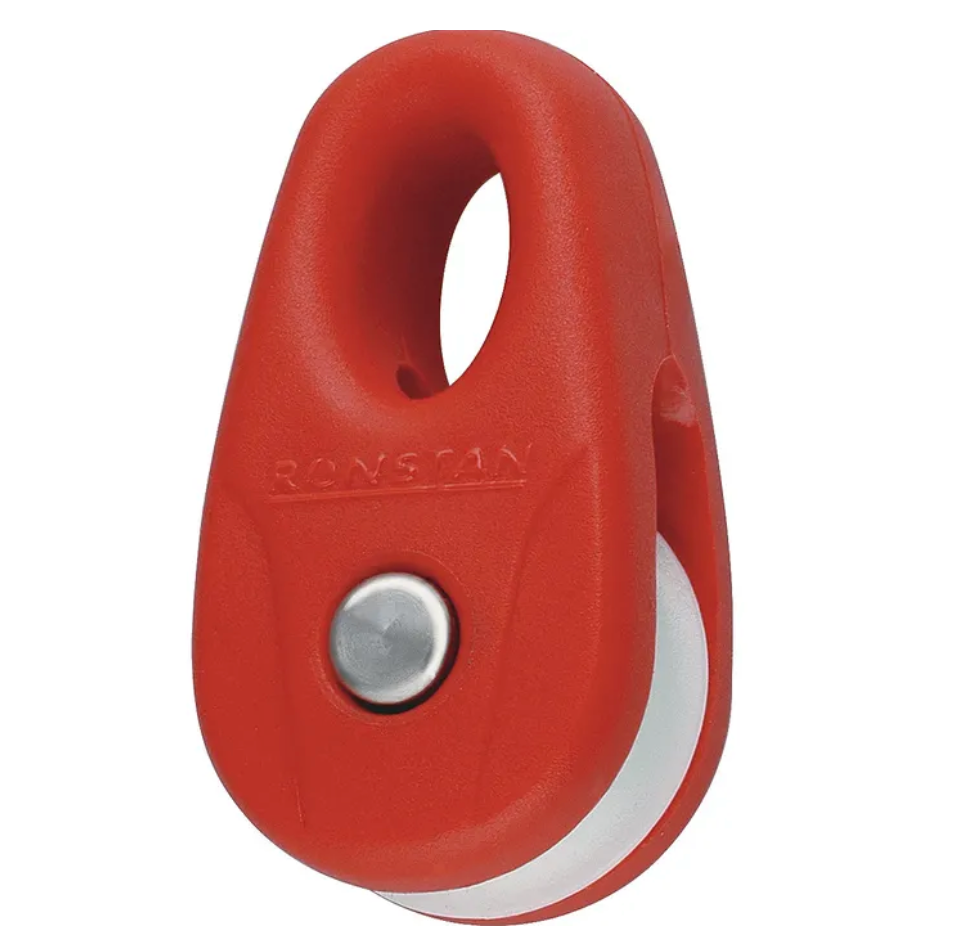 Ronstan Series 15 Kite Block, Red with White Sheave