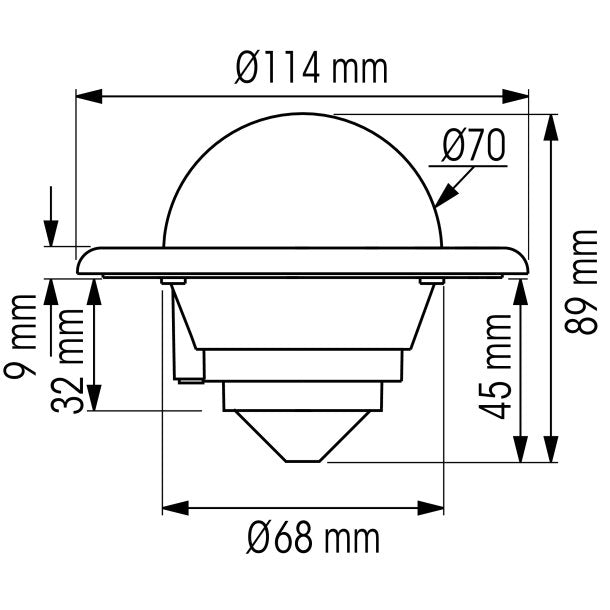 Plastimo Mini-C compass Black Z/ABC
