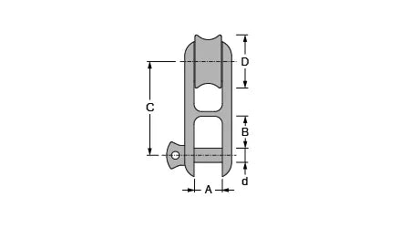Antal Main Halyard Shackle 16mm Line Size