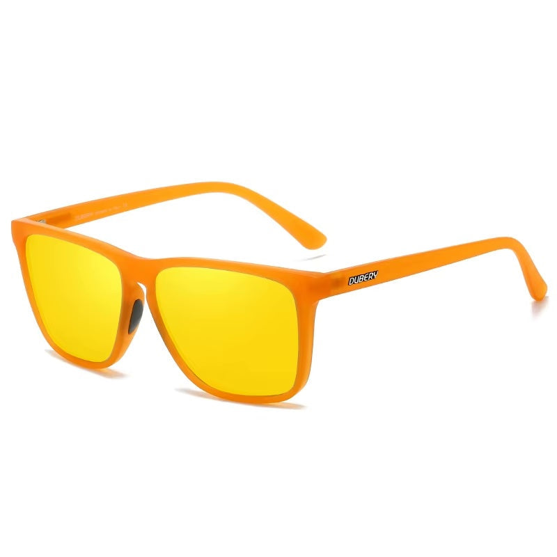 Polarised Sunglasses Orange with Gold Lenses