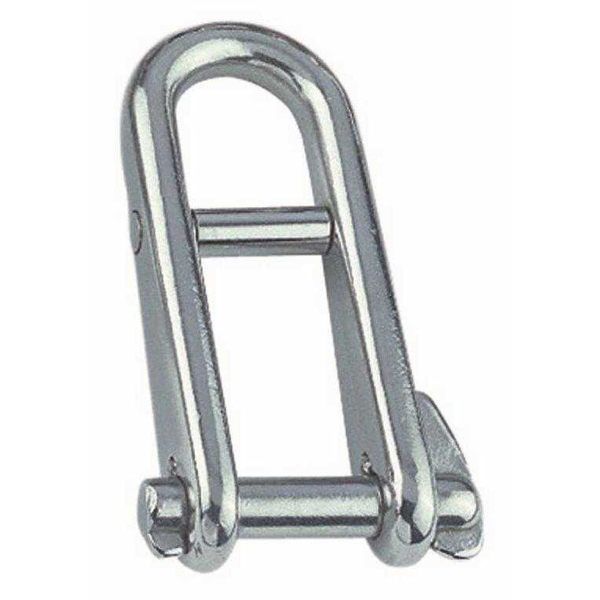 Halyard D Shackle with Bar and Key Pin