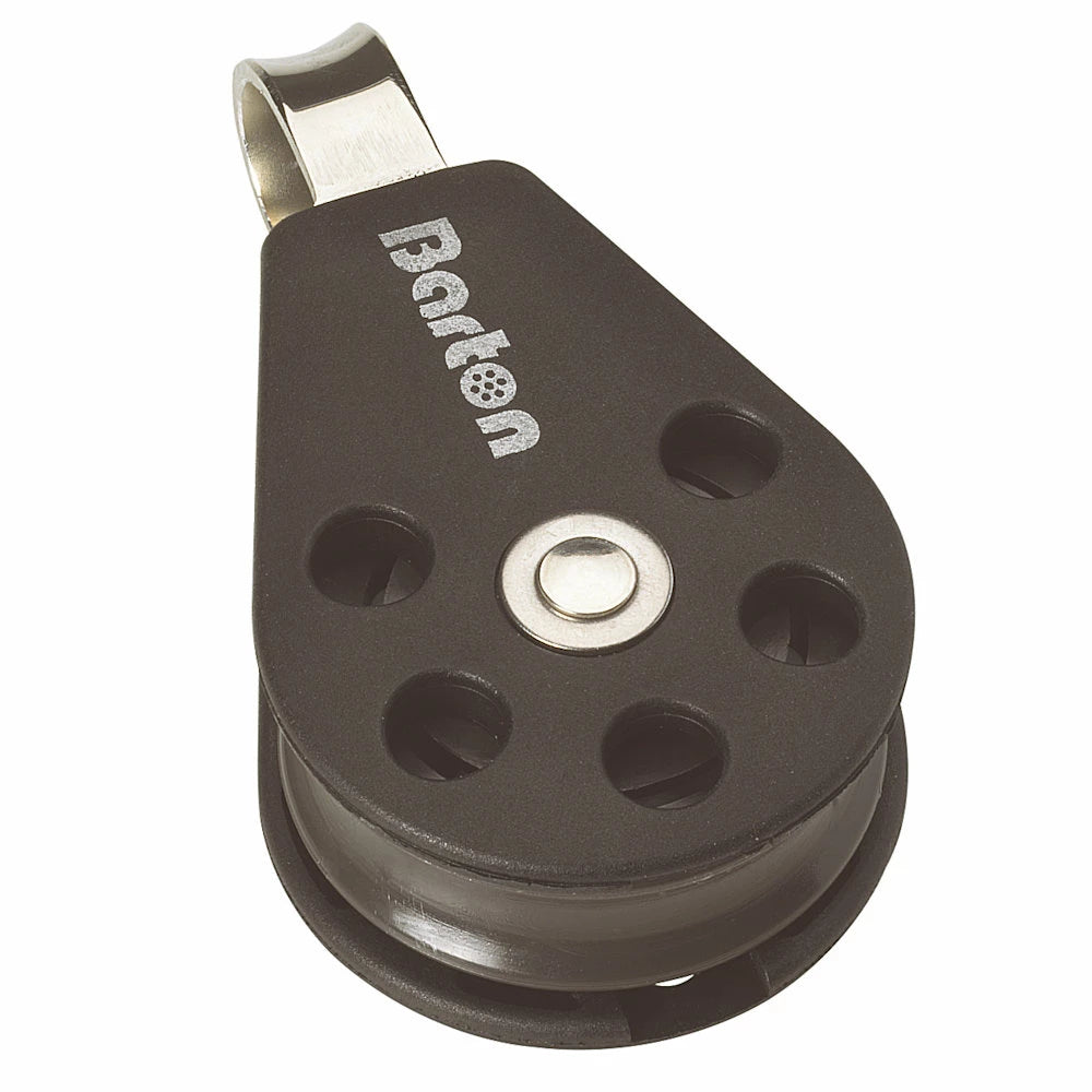 Barton 30mm Plain Bearing Pulley Block Single Fixed Eye