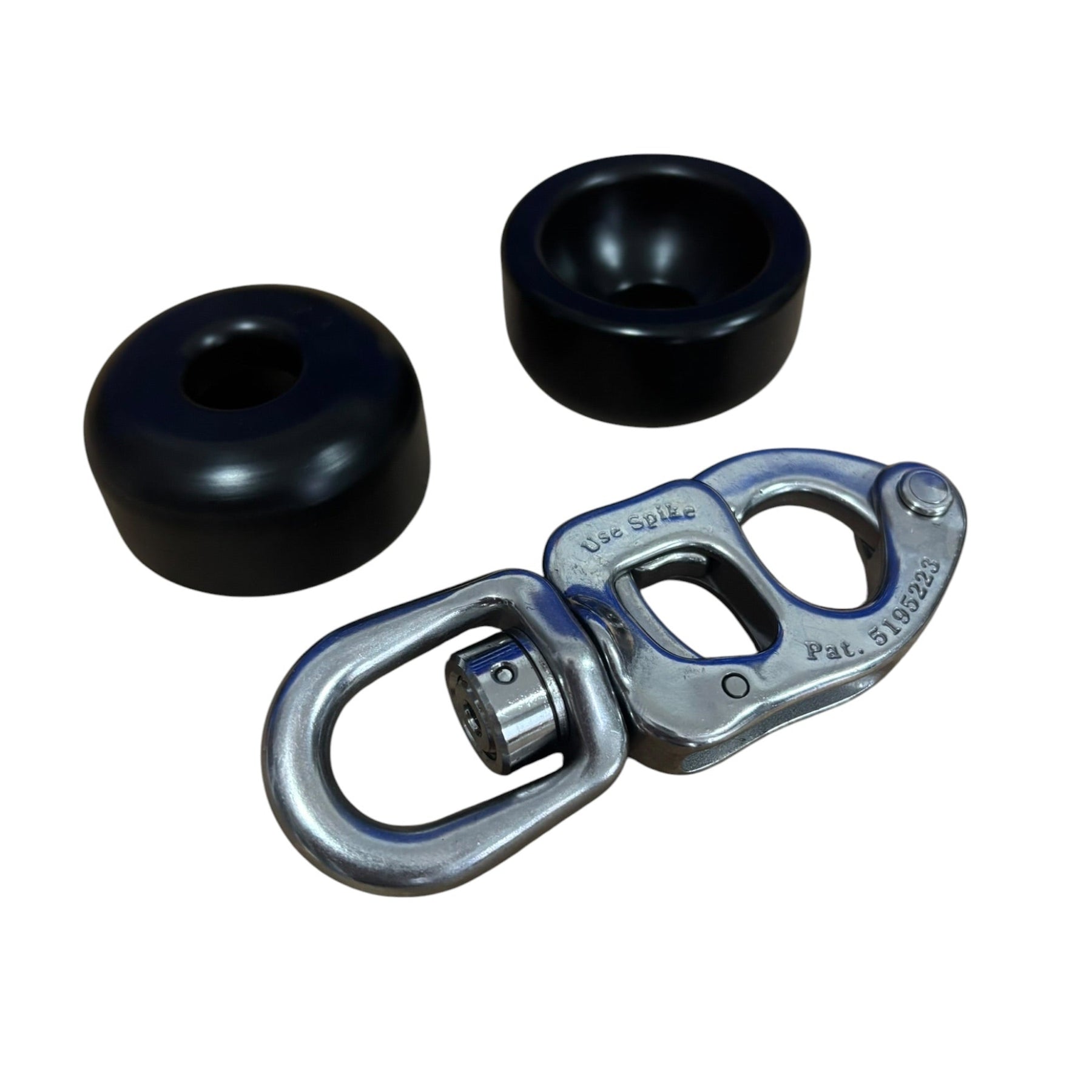 sailing halyard stopper puck black