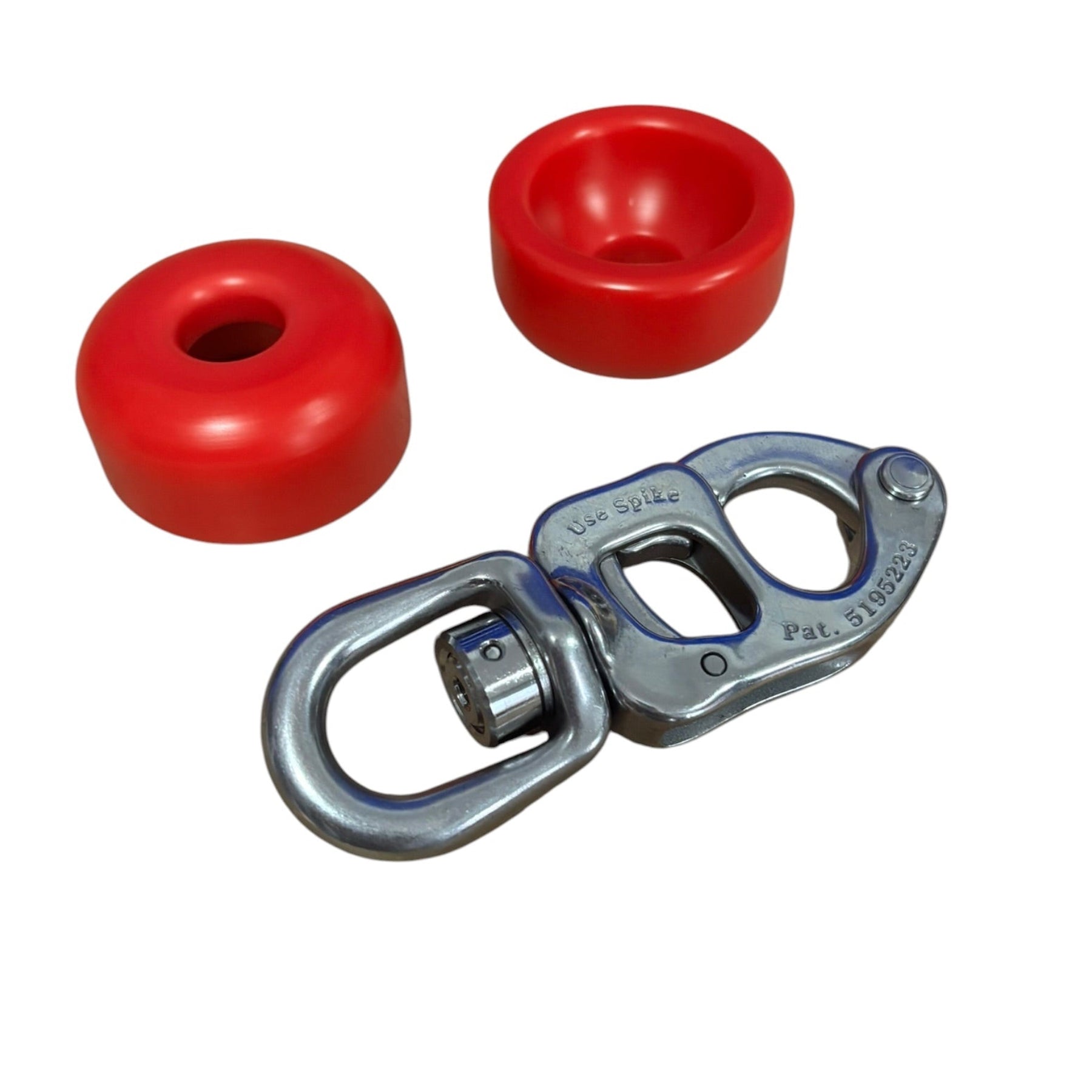 sailing halyard stopper puck red