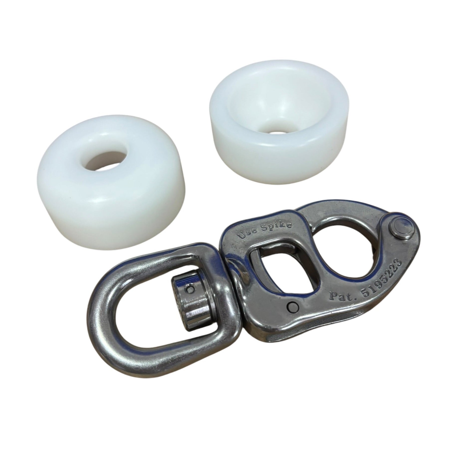 sailing halyard stopper puck white
