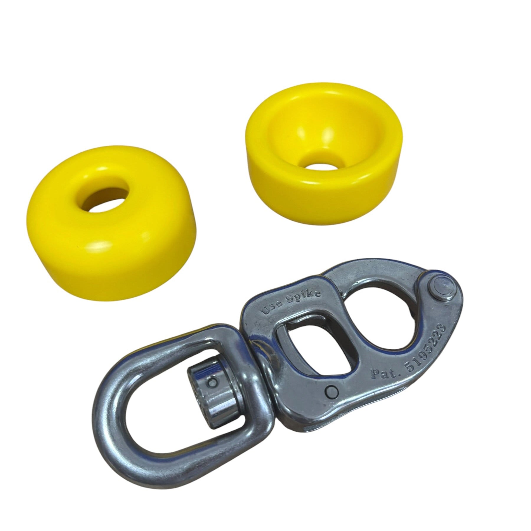 sailing halyard stopper puck yellow