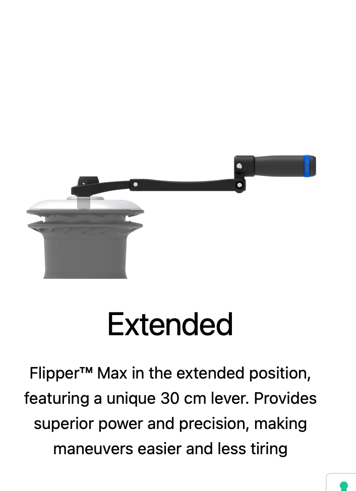 Flipper™ -  8" Foldable Winch Handle