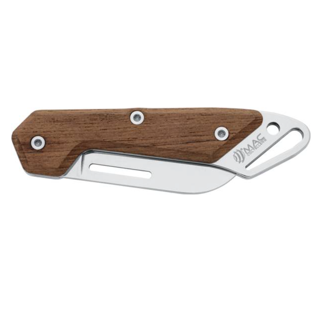 B24TK Sailing Knife Stainless Steel with Teak Handle | Mac Coltellerie