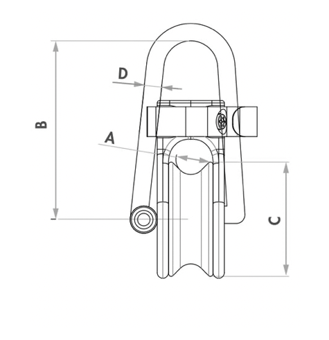 Wichard Soft Snatch Block - 18mm Rope