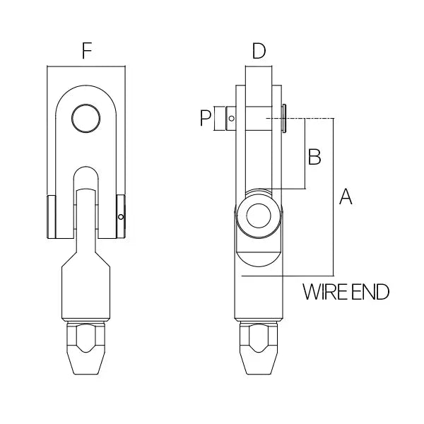 Sta-Lok Eye Toggle Fork