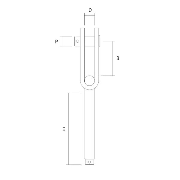 Threaded U Strap Toggle End