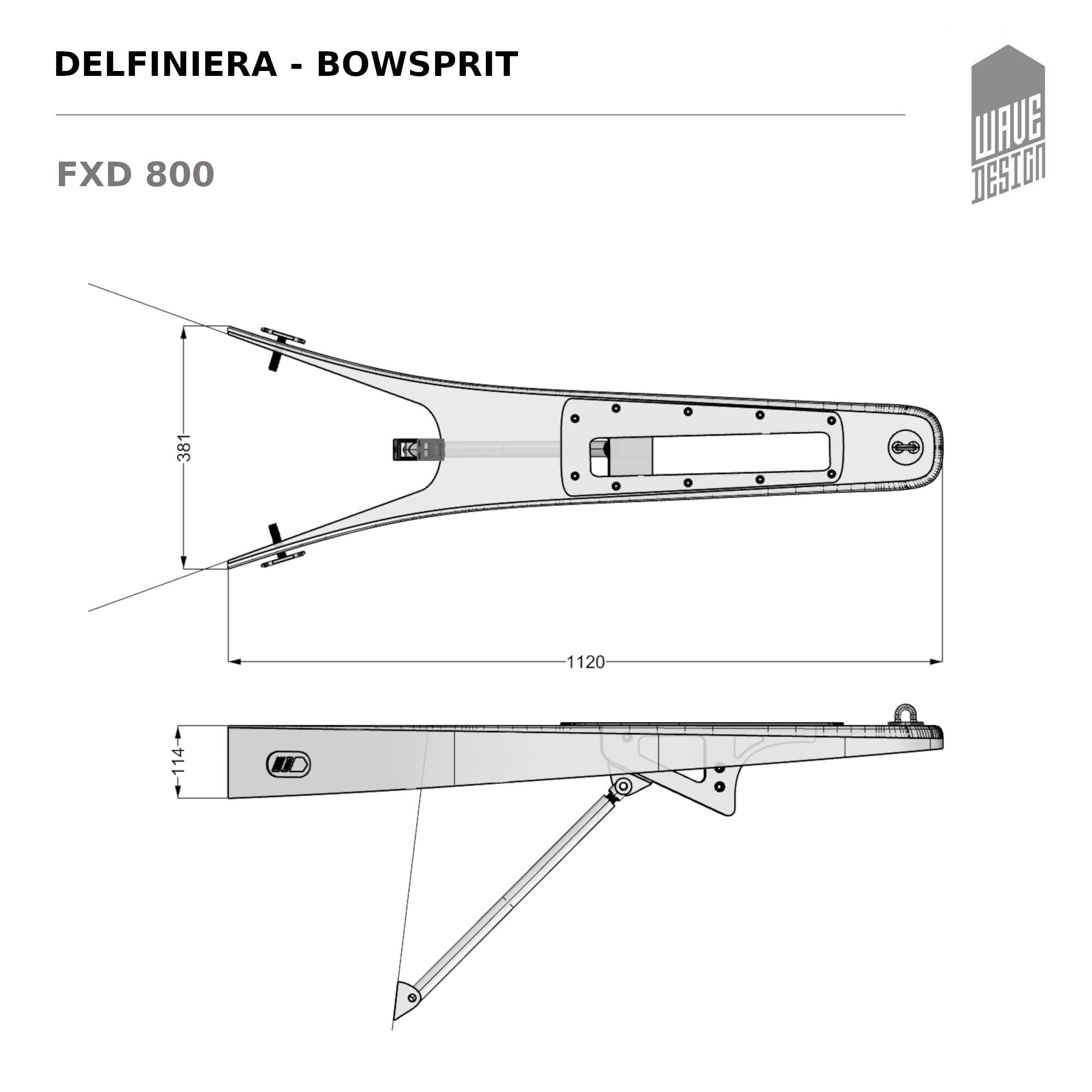 Carbon Bowsprit ST FXD