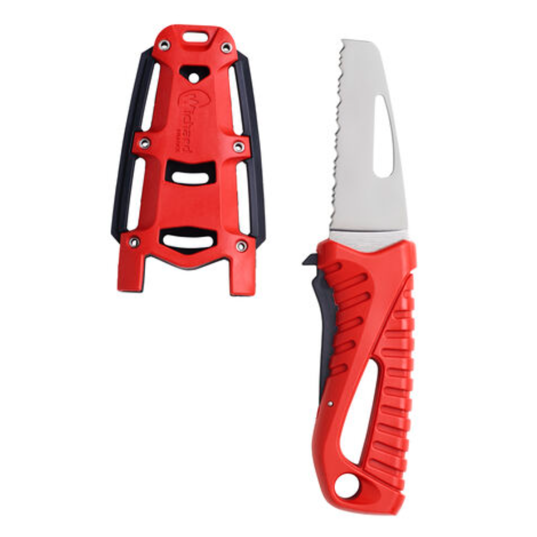 Wichard Offshore Rescue Knife - Fixed Blade - Red