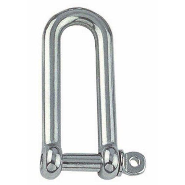 Long D Shackle - 316 Marine Grade Stainless Steel