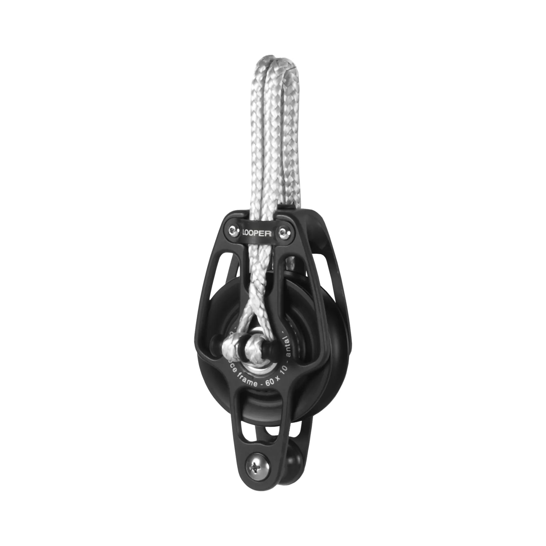 Antal Looper Series Single Block with Becket, Dyneema Loop, 60-140mm