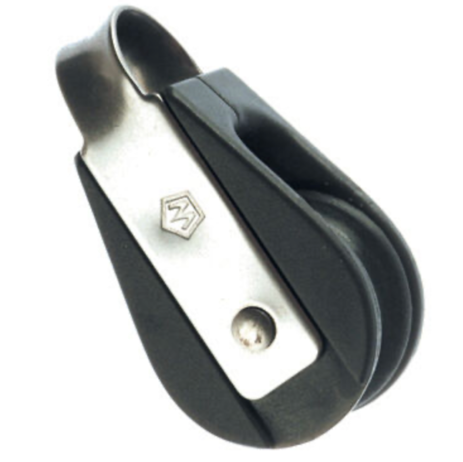 Wichard Single plain bearing block - Sheave 18 - Fixed eye