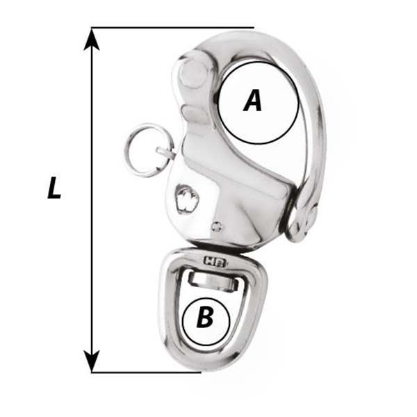 SNAP SHACKLE WITH SWIVEL EYE